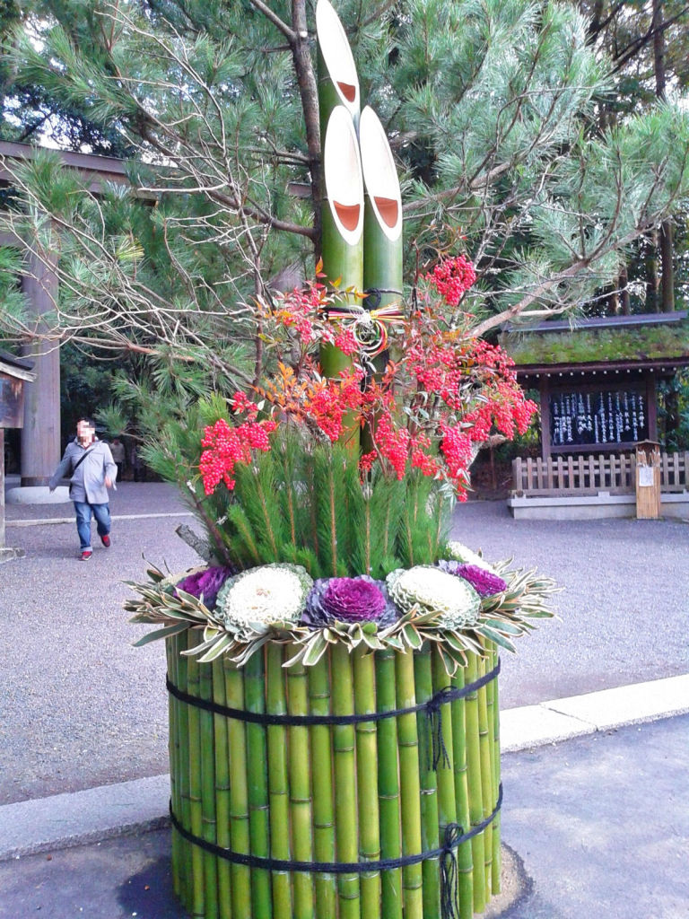 Omiwa shrine's kadomatsu