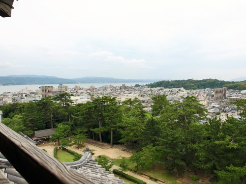 松江城天守からの眺め